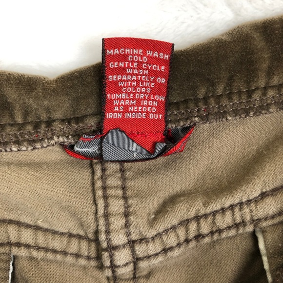 SUNDANCE Velvet Midi Skirt Sz 12 Brown Button Front 100% Cotton Casual Comfort - Picture 11 of 11